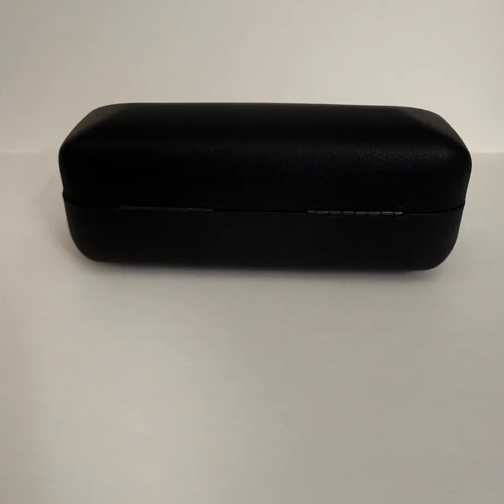 BALENCIAGA LARGE LEATHER SUNGLASSES CASE WITH POUCH BLACK NEW